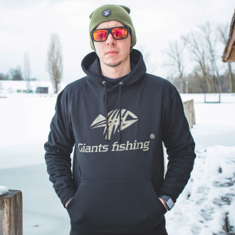 Mikina s kapucí Giants Fishing Camo Logo černá