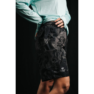 Kraťasy Giants Fishing Shorts Quick Dry UV50+Camo Grey