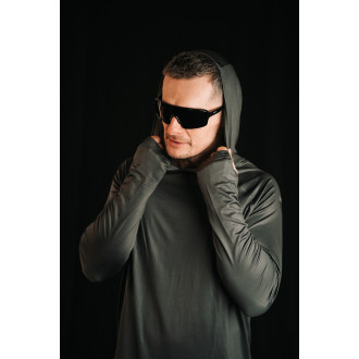 Funkční tričko s dlouhým rukávem Giants Fishing UV50+Hoodie Dark Green