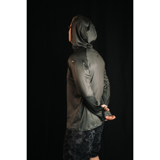 Funkční tričko s dlouhým rukávem Giants Fishing UV50+Hoodie Dark Green