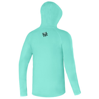 Funkční tričko s dlouhým rukávem Giants Fishing UV50+Hoodie Blue
