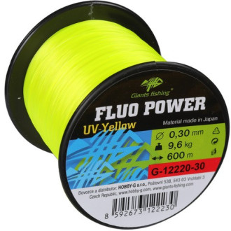 Vlasec Giants Fishing Fluo Power UV Yellow 600m
