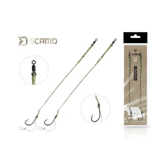 Návazec Delphin sCAMO Skin rig 25lb 20cm 2ks