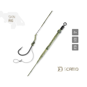 Návazec Delphin sCAMO Skin rig 25lb 20cm 2ks