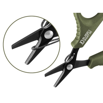 Nůžky s vroubky Delphin BladeX Short SS 9,5 cm