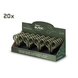 Nůžky s vroubky Delphin BladeX Short SS 9,5 cm
