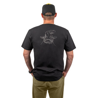 Tričko BlackCat Logo Black T-Shirt