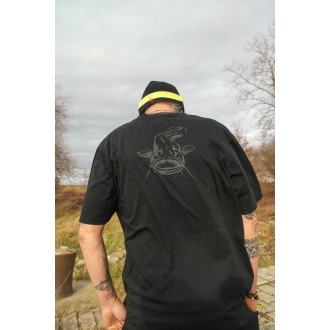 Tričko BlackCat Logo Black T-Shirt