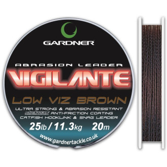 Návazcová šňůra Gardner Vigilante Brown 20m