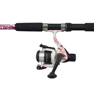 Teleskopický prut s navijákem RD Mitchell Tanager Pink Camo II Tele 2,10m 7-20g