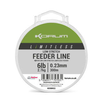 Vlasec Korum Limitless Low Stretch Feeder Line 300m