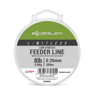 Vlasec Korum Limitless Low Stretch Feeder Line 300m