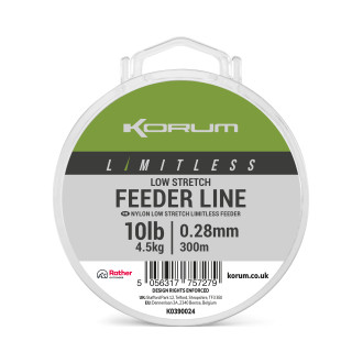 Vlasec Korum Limitless Low Stretch Feeder Line 300m