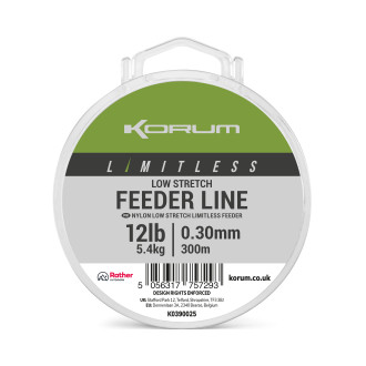 Vlasec Korum Limitless Low Stretch Feeder Line 300m