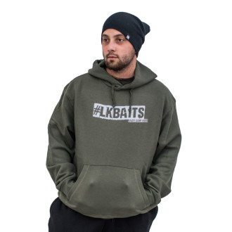 Mikina LK Baits khaki 2019 potisk