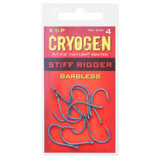 Háčky ESP Cryogen Stiff Rigger Barbless 10ks