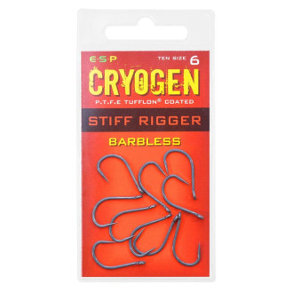 Háčky ESP Cryogen Stiff Rigger Barbless 10ks