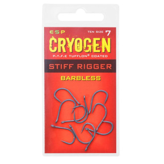 Háčky ESP Cryogen Stiff Rigger Barbless 10ks
