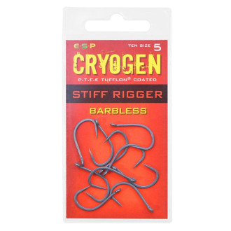 Háčky ESP Cryogen Stiff Rigger Barbless 10ks