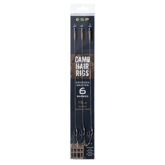 Návazce ESP Camo Hair Rig Gripper Barbed
