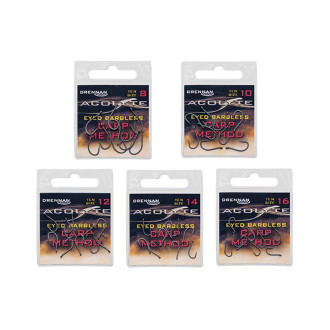 HáčkyDrennan  Acolyte Carp Method Barbless 10ks