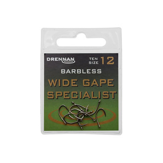 Háčky Drennan bez protihrotu Wide Gape Specialist Barbless 10ks