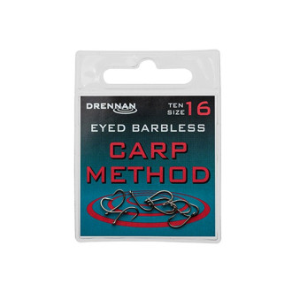 Háčky Drennan bez protihrotu Eyed Carp Method Barbless 10ks
