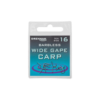 Háčky Drennan bez protihrotu Wide Gape Carp Barbless 10ks