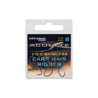 Háčky Drennan Acolyte Carp Hair Rigger Barbless 10ks