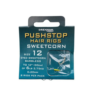 Návazce Drennan Pushstop H´Rig Sweetcorn Barbless 8ks