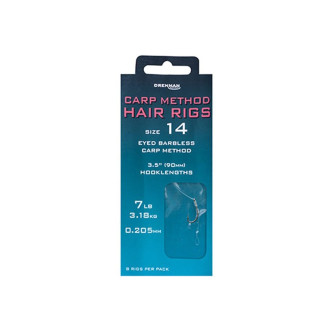 Návazce Drennan Carp Method Hair Rigs Barbless 8ks
