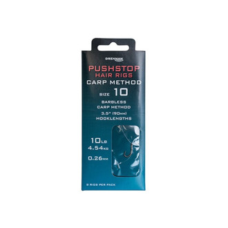 Návazce Drennan Pushstop H´Rig Carp Method Barbless 10ks