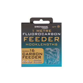 Návazce Drennan Fluorocarbon Feeder Carbon Feeder 8ks