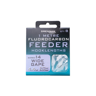 Návazce Drennan Fluorocarbon Feeder Wide Gape 8ks