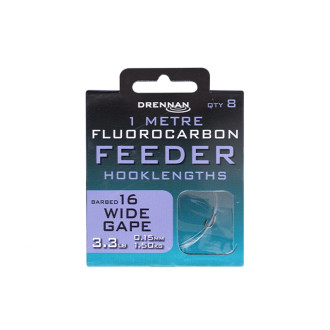 Návazce Drennan Fluorocarbon Feeder Wide Gape 8ks