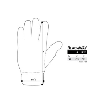 Rukavice Delphin BlackWAY Free