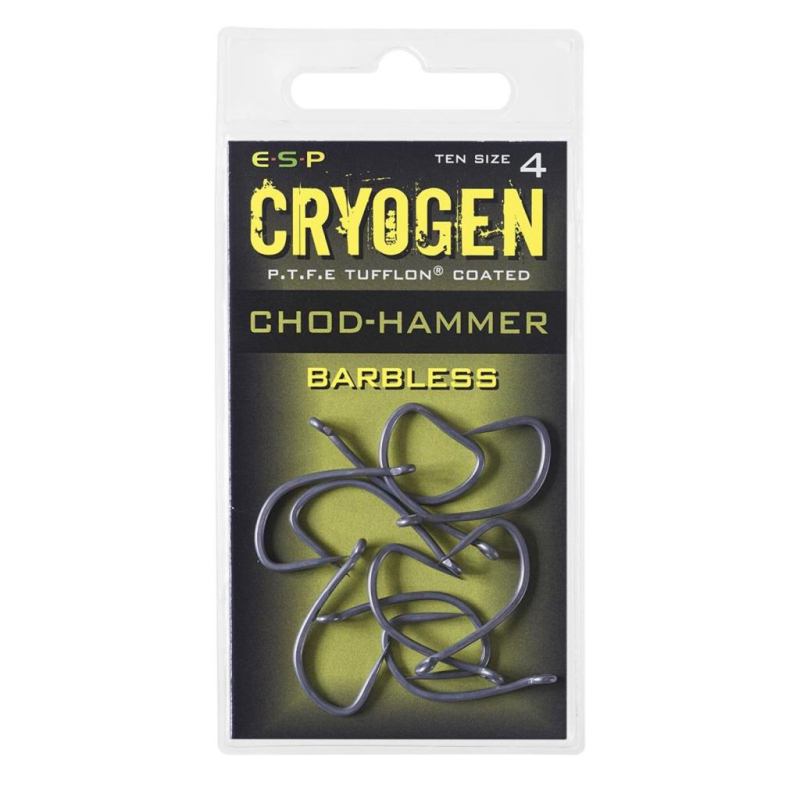 Háčky ESP Chod-Hammer Cryogen Barbless 10ks