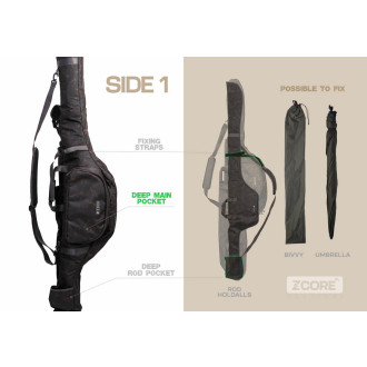 Pouzdro ZFish na 2 pruty Z-CORE Elite Carp Holdall 2 Rods