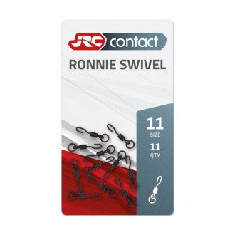 Obratlík s kroužkem JRC Contact Ronnie Swivel vel.11 11ks