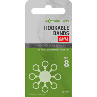 Gumičky na nástrahy Korum Smokescreen Hookable Bands