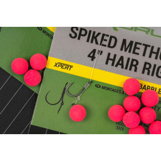Hotové návazce Korum Spiked Method Hair Rigs Barbless 8ks
