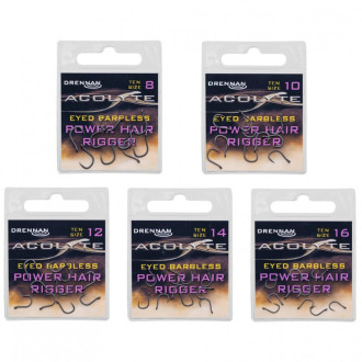 Háčky Drennan Acolyte Power Hair Riggers Barbless 10ks