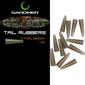 Převleky Gardner Covert Tail Rubbers C-Thru 12ks