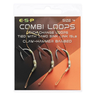 Návazec ESP Combi Loop Rigs Barbed 3ks