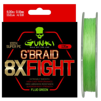 Pletená šňůra Gunki G Braid 8X Fighting 135m