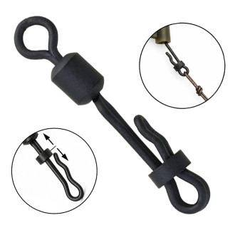 Obratlík Giants Fishing Rychlovýměnný s klipem Clam Lock Quick Change Swivel 8 30kg 10ks
