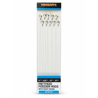 Návazce Mikbaits Method Feeder s elastickým kroužkem 10ks