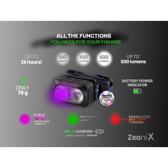 Čelovka ZFish Zeonix UV