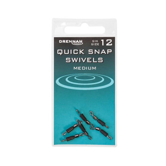 Rychlovýměnný obratlík Drennan Quick Snap Swivels 6ks
