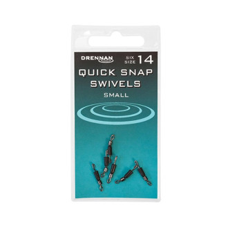 Rychlovýměnný obratlík Drennan Quick Snap Swivels 6ks